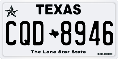 TX license plate CQD8946