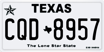 TX license plate CQD8957