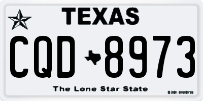 TX license plate CQD8973