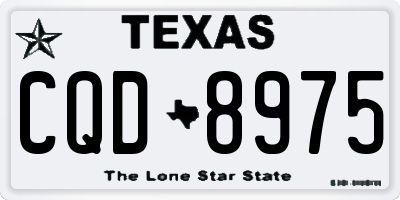TX license plate CQD8975