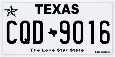 TX license plate CQD9016