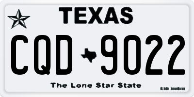 TX license plate CQD9022