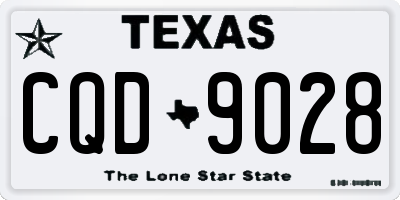 TX license plate CQD9028