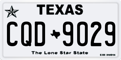 TX license plate CQD9029