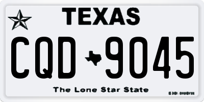 TX license plate CQD9045