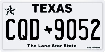 TX license plate CQD9052