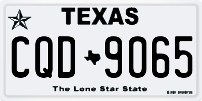 TX license plate CQD9065