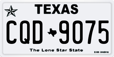 TX license plate CQD9075