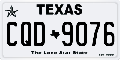 TX license plate CQD9076
