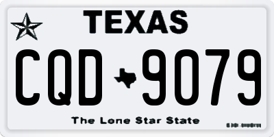 TX license plate CQD9079