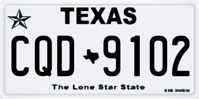 TX license plate CQD9102
