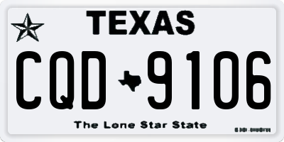 TX license plate CQD9106