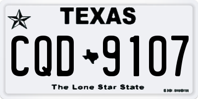 TX license plate CQD9107