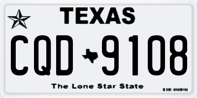 TX license plate CQD9108