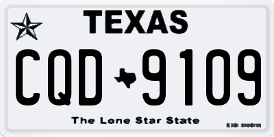 TX license plate CQD9109