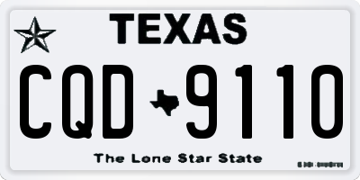 TX license plate CQD9110