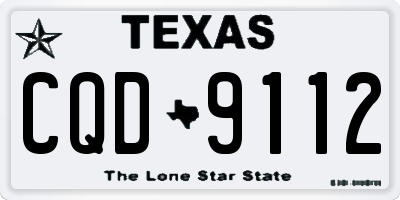 TX license plate CQD9112