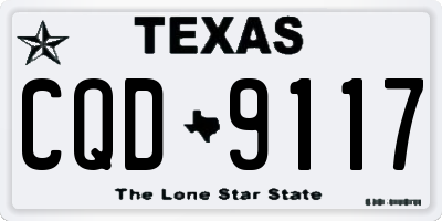 TX license plate CQD9117