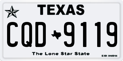 TX license plate CQD9119
