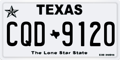 TX license plate CQD9120