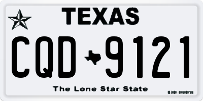 TX license plate CQD9121