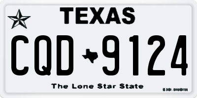 TX license plate CQD9124