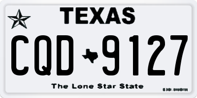 TX license plate CQD9127