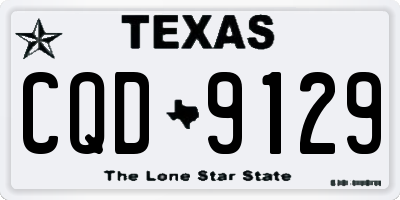 TX license plate CQD9129