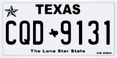 TX license plate CQD9131