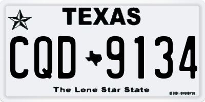 TX license plate CQD9134