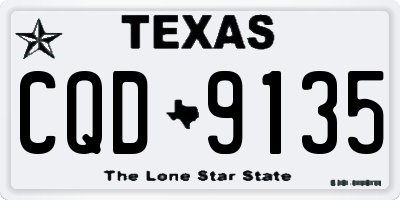 TX license plate CQD9135