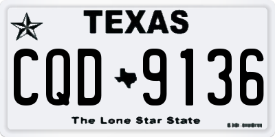 TX license plate CQD9136