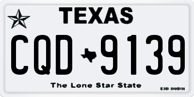 TX license plate CQD9139