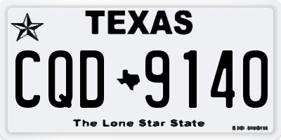 TX license plate CQD9140