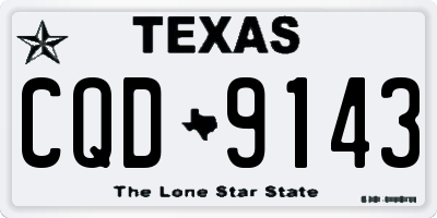 TX license plate CQD9143