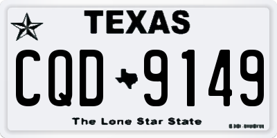 TX license plate CQD9149