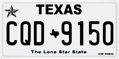 TX license plate CQD9150
