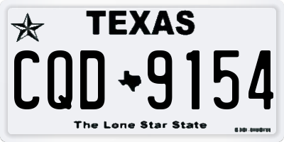 TX license plate CQD9154