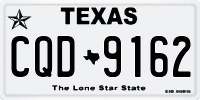 TX license plate CQD9162