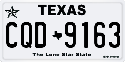 TX license plate CQD9163