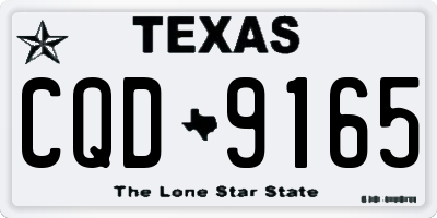 TX license plate CQD9165
