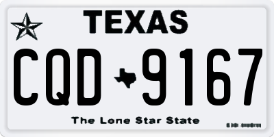 TX license plate CQD9167