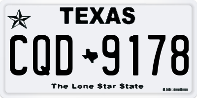 TX license plate CQD9178