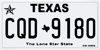 TX license plate CQD9180