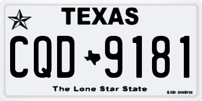 TX license plate CQD9181