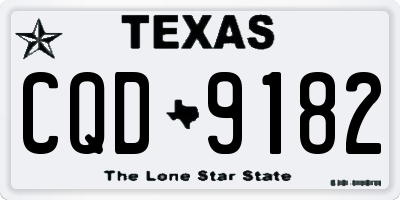TX license plate CQD9182