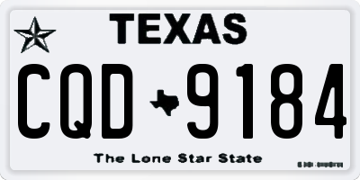 TX license plate CQD9184