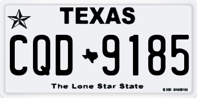 TX license plate CQD9185