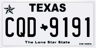 TX license plate CQD9191