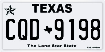 TX license plate CQD9198